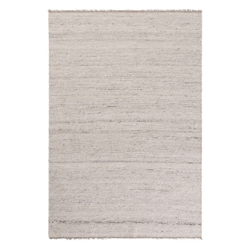 Natural Wool Carpet in subtle grey and white woven texture, a home decor essential.